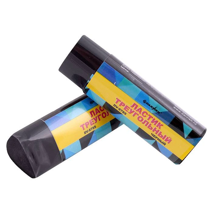 Ластик "Darvish" треугольный чёрный