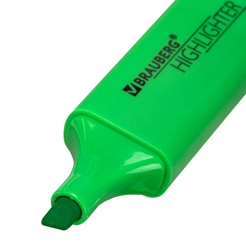 Текстовыделитель BRAUBERG "ORIGINAL NEON", ЗЕЛЕНЫЙ, линия письма 1-5