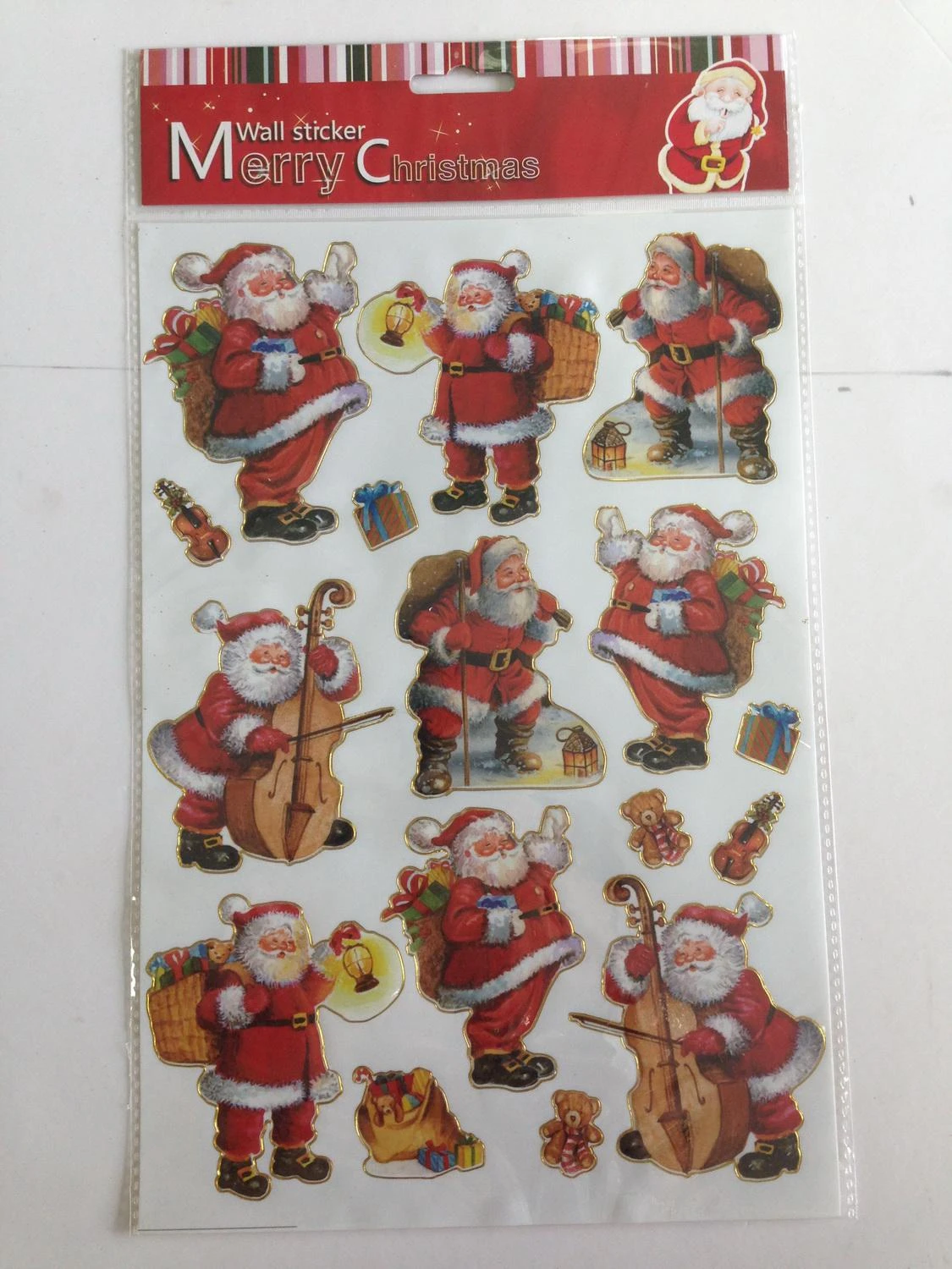 Наклейка для декора, с серебрянной обводкой