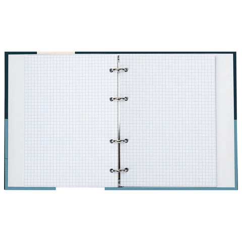 Тетрадь на кольцах А5 175х215 мм, 120 л., твердый картон, клетка, BRAUBERG,