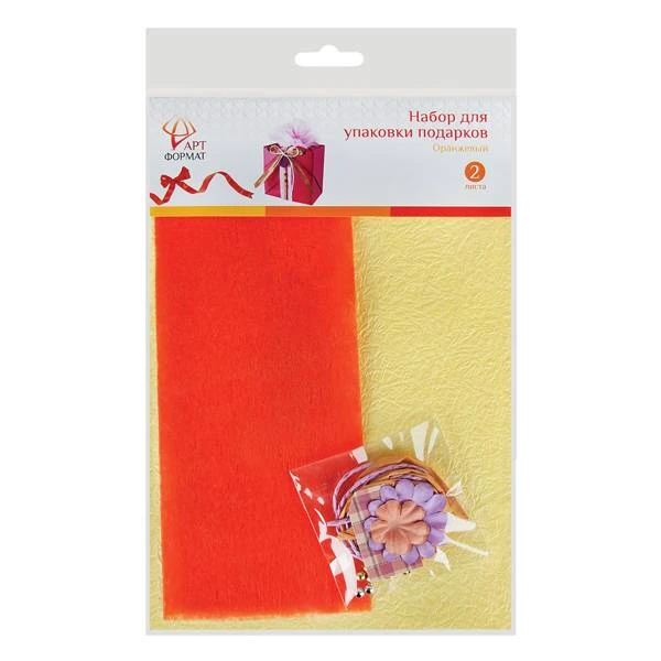 Набор д/упаковки подарков ОРАНЖЕВЫЙ: AF09-061-11 штр.: 4602723063285