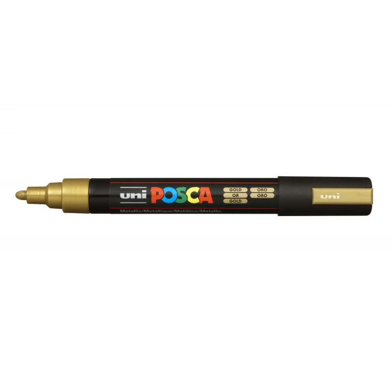 Маркер POSCA PC-5M, золотой, 1.8 - 2.5 мм, пул. наконечник 149470 Маркер POSCA PC-5M, золотой, 1.8 - 2.5 мм, пул. наконечник 149470
