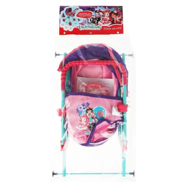 Коляска ЭНЧАНТИМАЛС мет, 4*10см рез, рем,корз, перен. 45*29.5*56, кор КАРАПУЗ