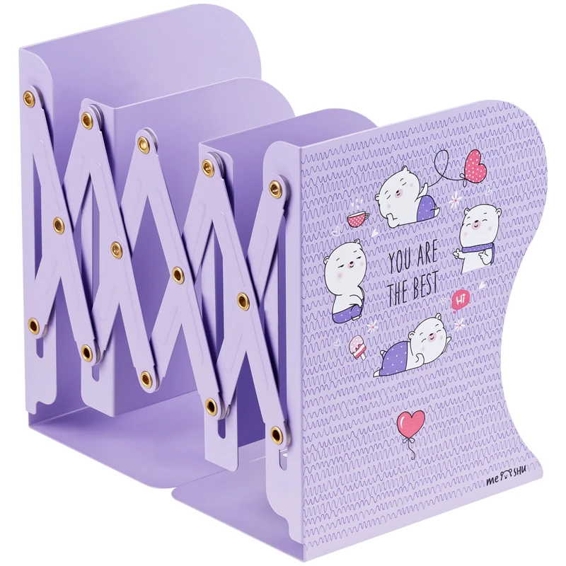 Подставка для книг MESHU "Beary Beary", 3 отделения, раздвижная Подставка для книг MESHU "Beary Beary", 3 отделения, раздвижная
