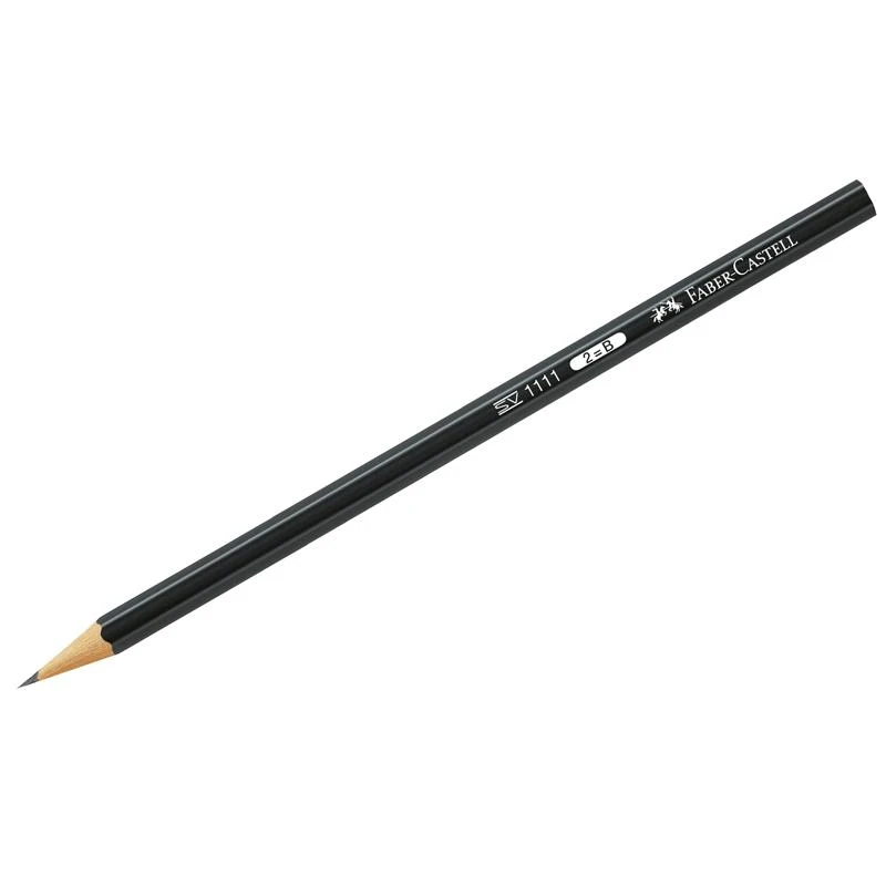 Карандаш ч/г Faber-Castell "1111" 2B, заточен. Карандаш ч/г Faber-Castell "1111" 2B, заточен.