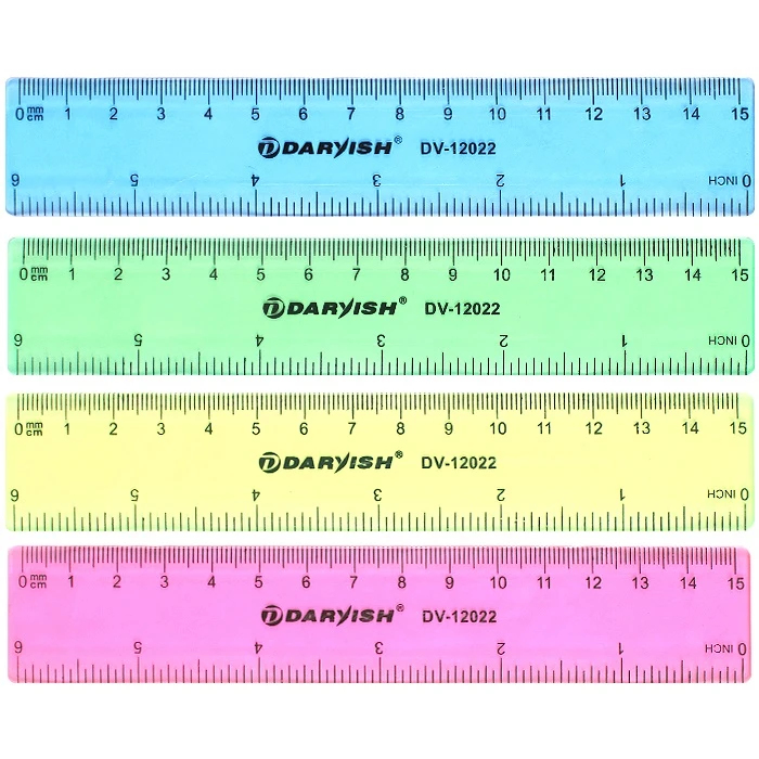 Линейка 15см пластиковая ассорти