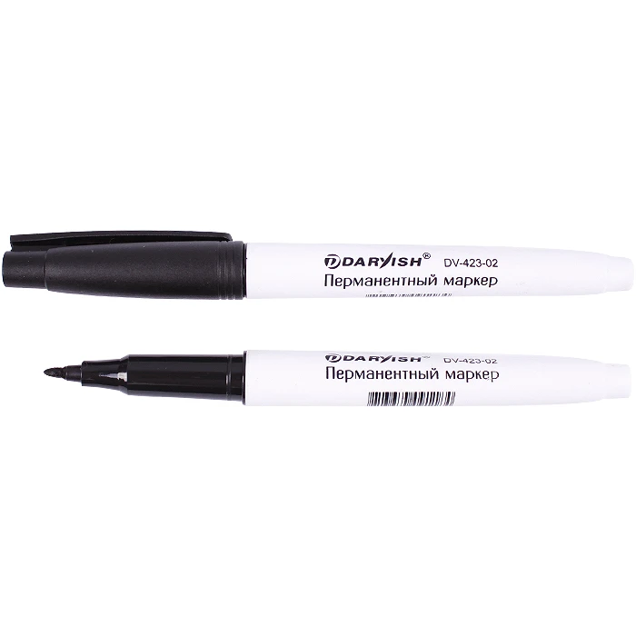 Маркер-перманент "Darvish" черный очень тонкий Маркер-перманент "Darvish" черный очень тонкий