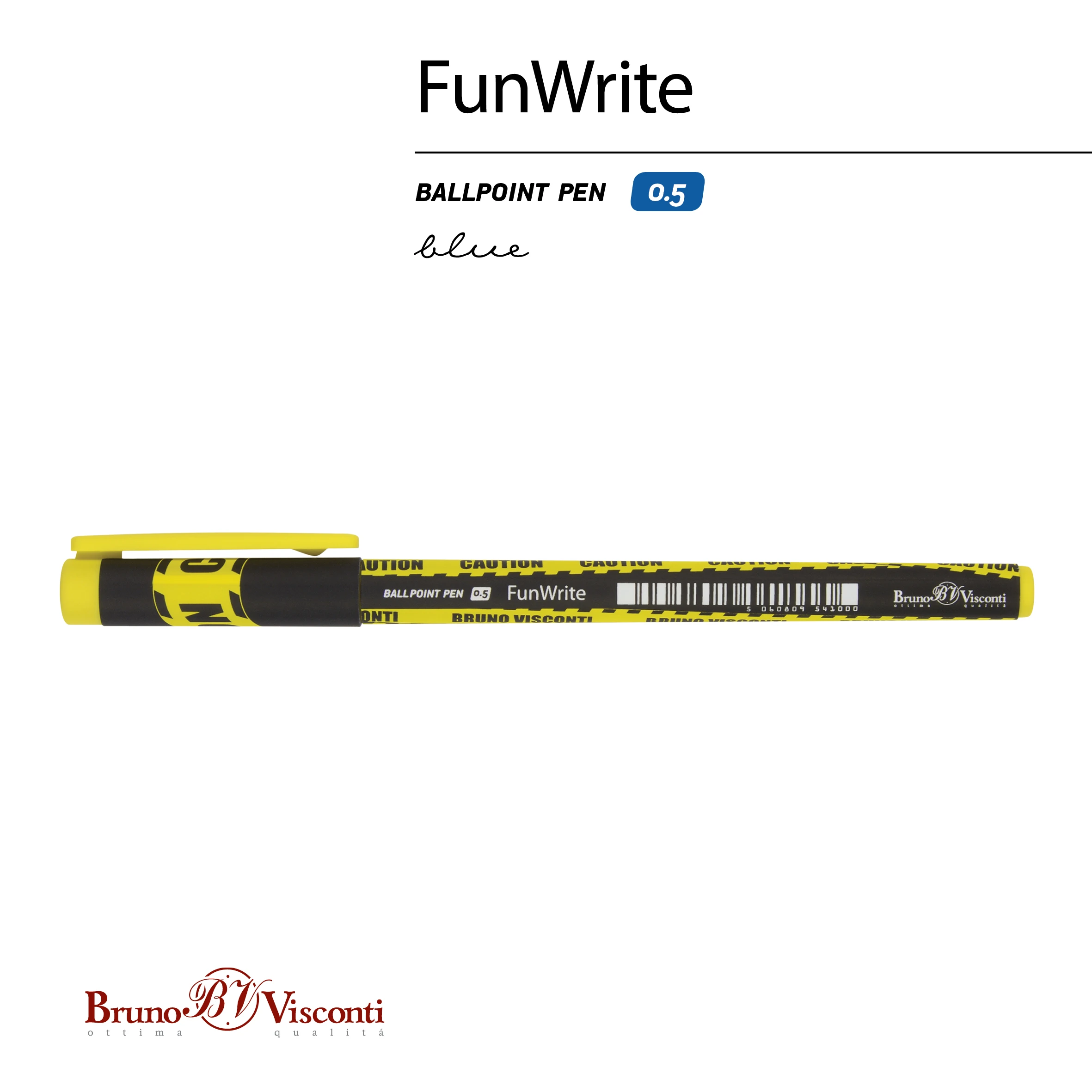 РУЧКА "FunWrite. Keep Away. Caution" ШАРИКОВАЯ, 0.5 ММ, СИНЯЯ РУЧКА "FunWrite. Keep Away. Caution" ШАРИКОВАЯ, 0.5 ММ, СИНЯЯ