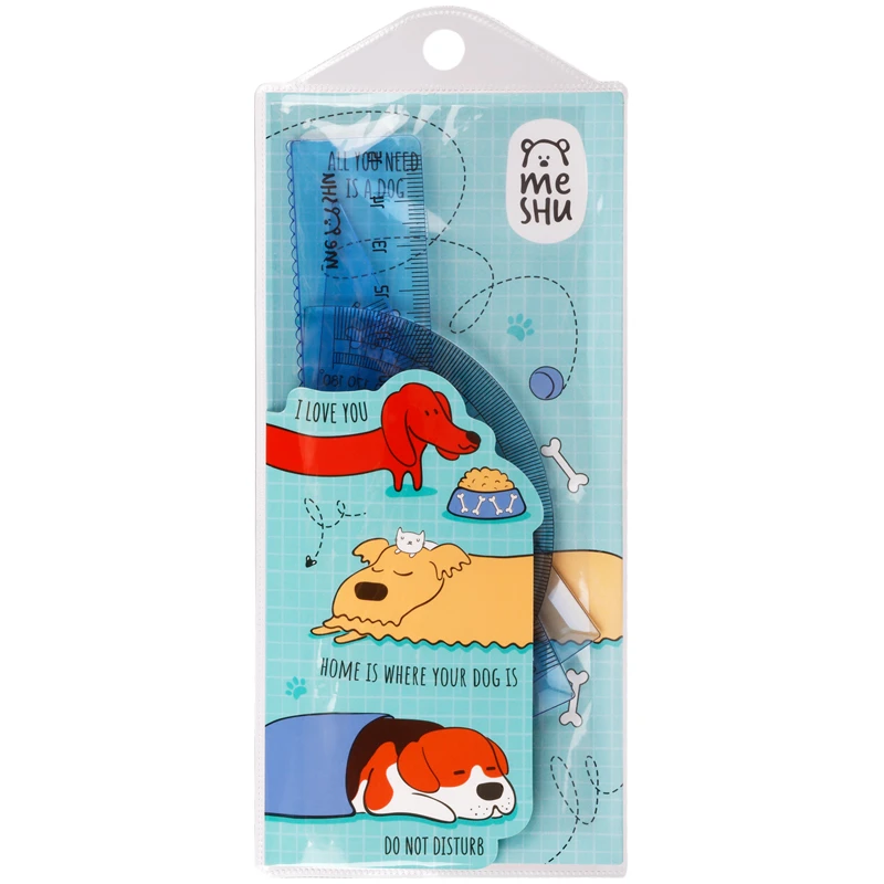 Набор чертежный "Best friend" MESHU (треуг. 2шт., линейка 15см, Набор чертежный "Best friend" MESHU (треуг. 2шт., линейка 15см,