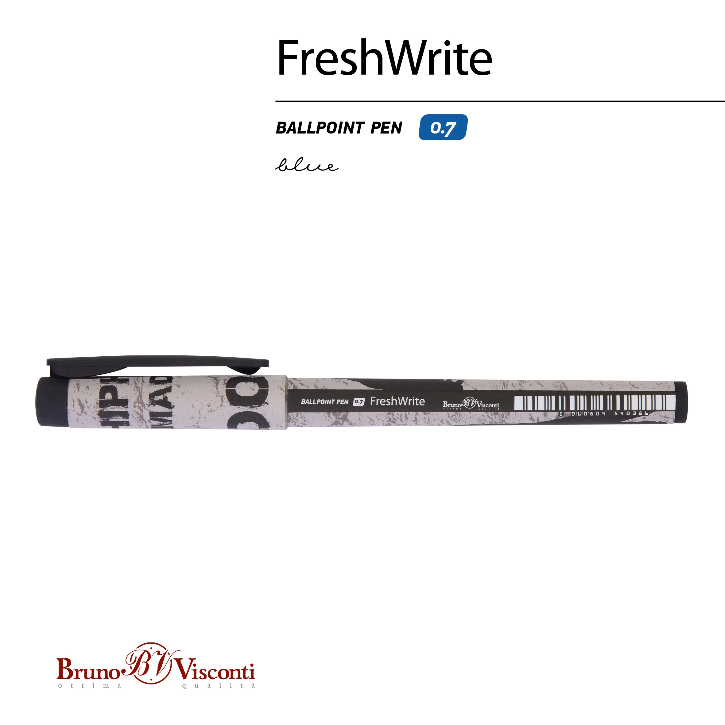 РУЧКА "FreshWrite. Хип-хоп. Силуэты. Do it", ШАРИКОВАЯ 0.7 ММ, СИНЯЯ РУЧКА "FreshWrite. Хип-хоп. Силуэты. Do it", ШАРИКОВАЯ 0.7 ММ, СИНЯЯ