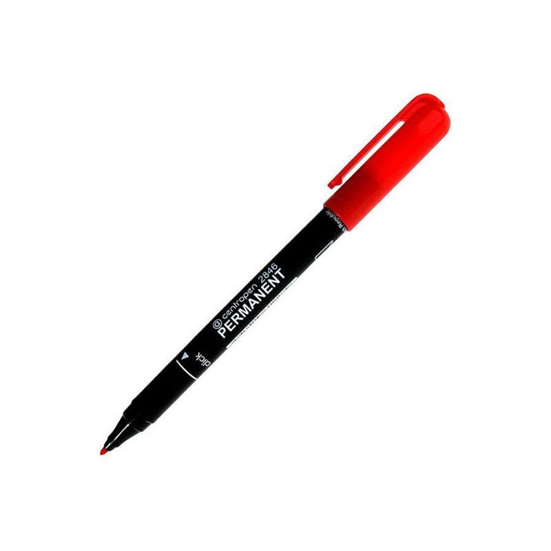 Маркер перманентный "2846" красный, пулевидный, 1мм: 2846/1кр штр.: 