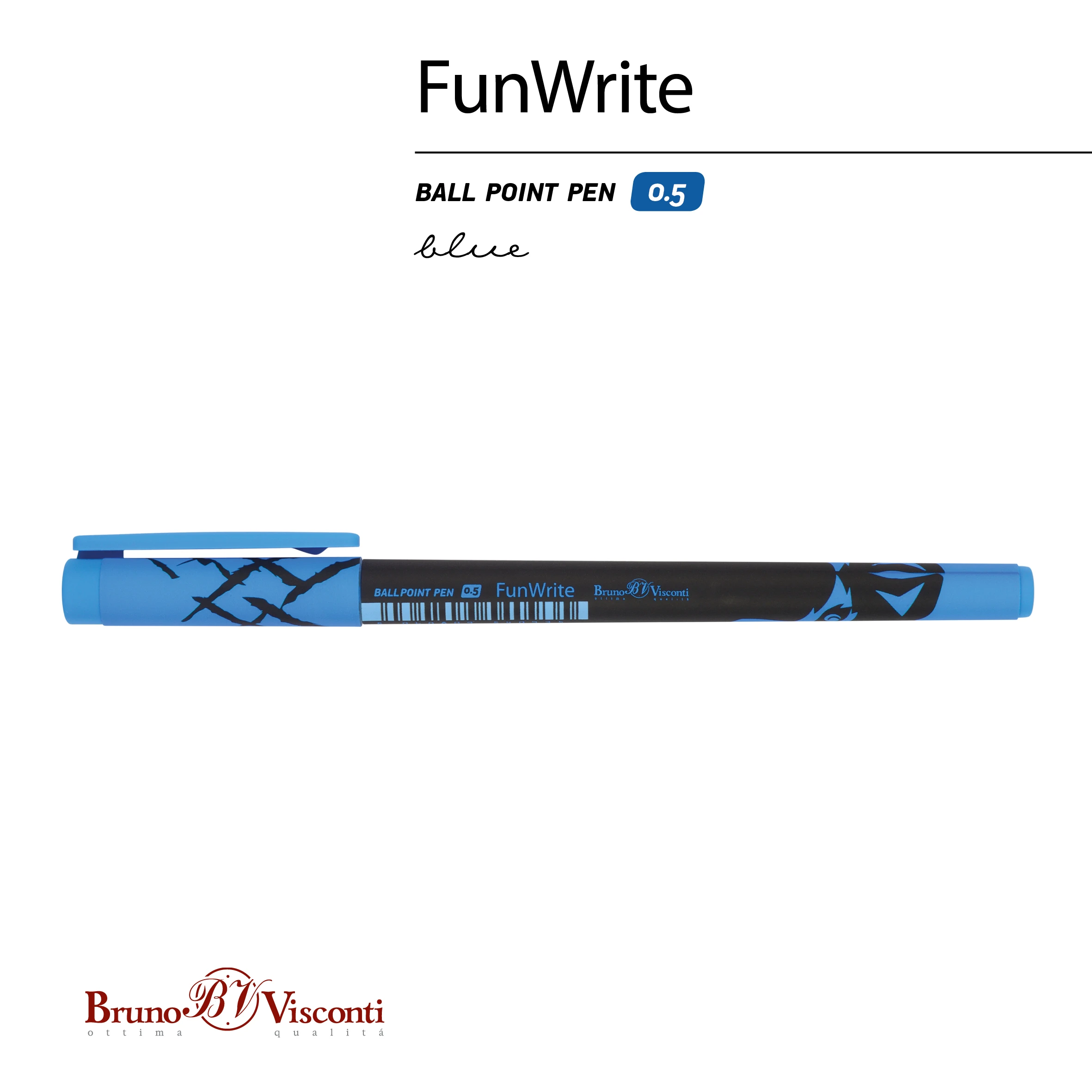 РУЧКА "FunWrite. Взгляд зверя. Волк" ШАРИКОВАЯ 0.5 ММ, СИНЯЯ РУЧКА "FunWrite. Взгляд зверя. Волк" ШАРИКОВАЯ 0.5 ММ, СИНЯЯ