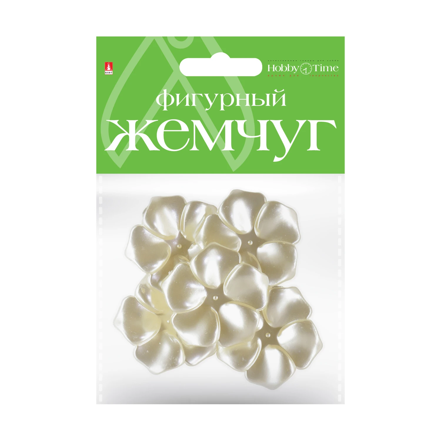 БУСИНЫ ФИГУРНЫЕ ПОД ЖЕМЧУГ "ФИАЛКИ", 43 ММ БУСИНЫ ФИГУРНЫЕ ПОД ЖЕМЧУГ "ФИАЛКИ", 43 ММ