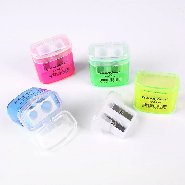 Точилка пластиковая "Darvish" 2 отдел. с контейнером (прямоугольная) Точилка пластиковая "Darvish" 2 отдел. с контейнером (прямоугольная)