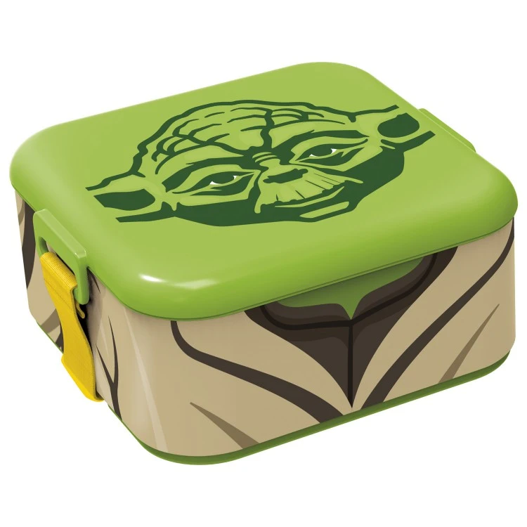 Ланч-бокс пластиковый квадратный. Звездные войны Йода