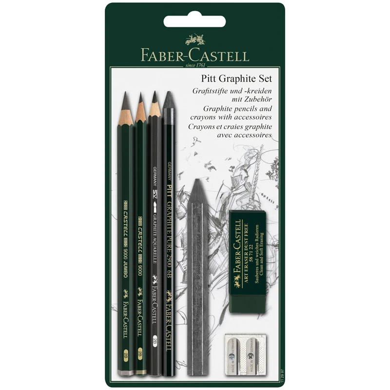 Набор карандашей ч/г Faber-Castell "Pitt Graphite", Набор карандашей ч/г Faber-Castell "Pitt Graphite",