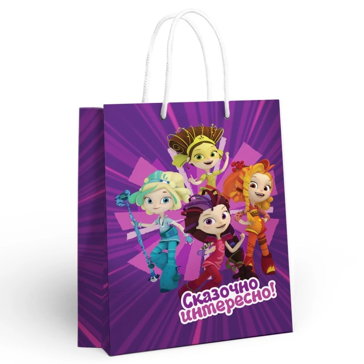 Сказочный патруль. Пакет подарочный большой (фиолетовый), 250*350*100 мм.