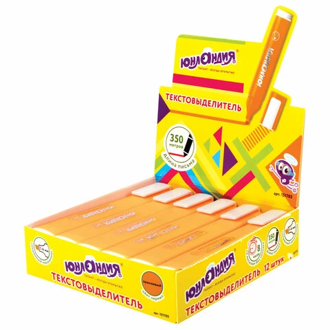 Текстовыделитель ЮНЛАНДИЯ "COLORSTAR", ОРАНЖЕВЫЙ, линия 1-4 мм, 151705 Текстовыделитель ЮНЛАНДИЯ "COLORSTAR", ОРАНЖЕВЫЙ, линия 1-4 мм, 151705