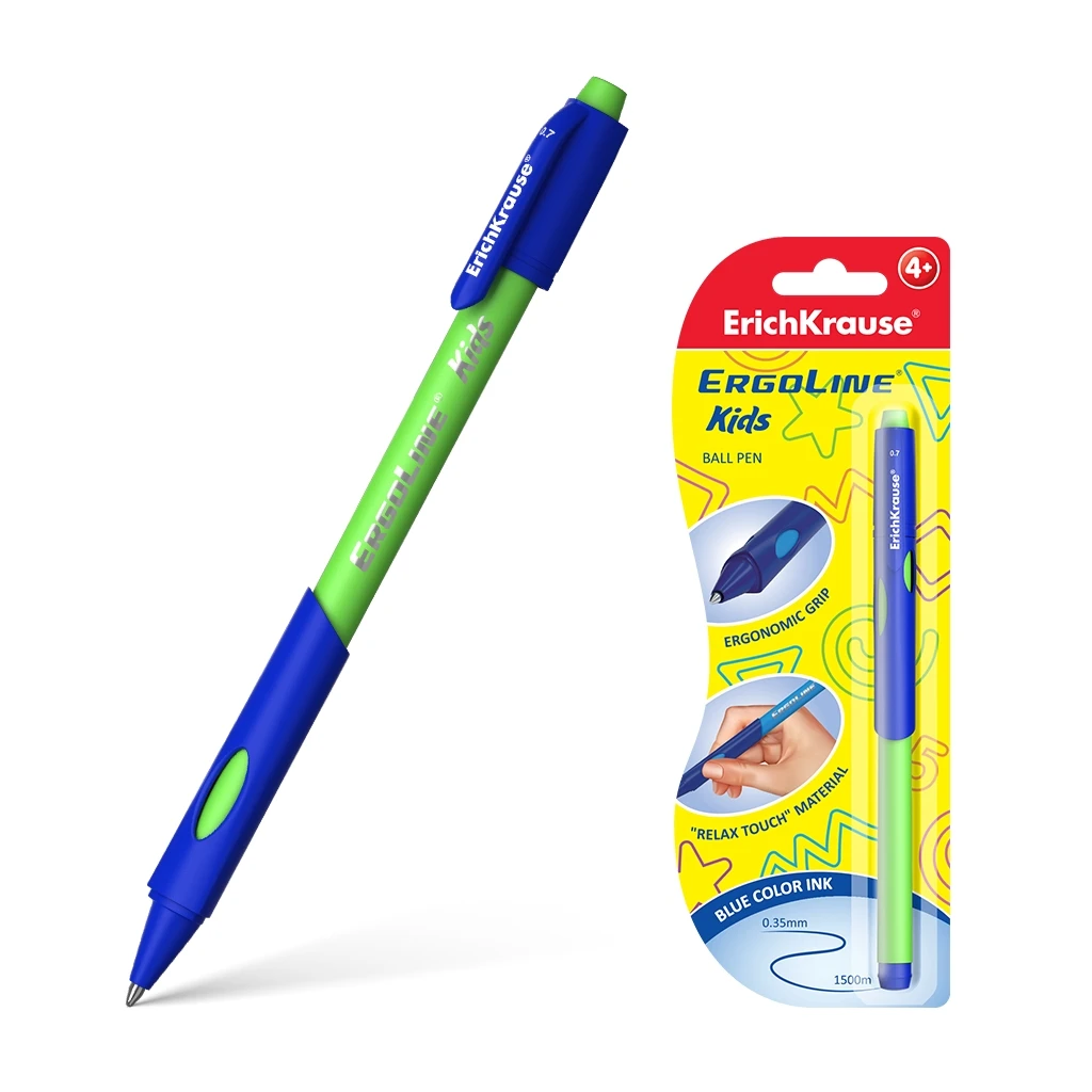Ручка шариковая ErichKrause® ErgoLine® Kids, Ultra Glide Technology, цвет Ручка шариковая ErichKrause® ErgoLine® Kids, Ultra Glide Technology, цвет