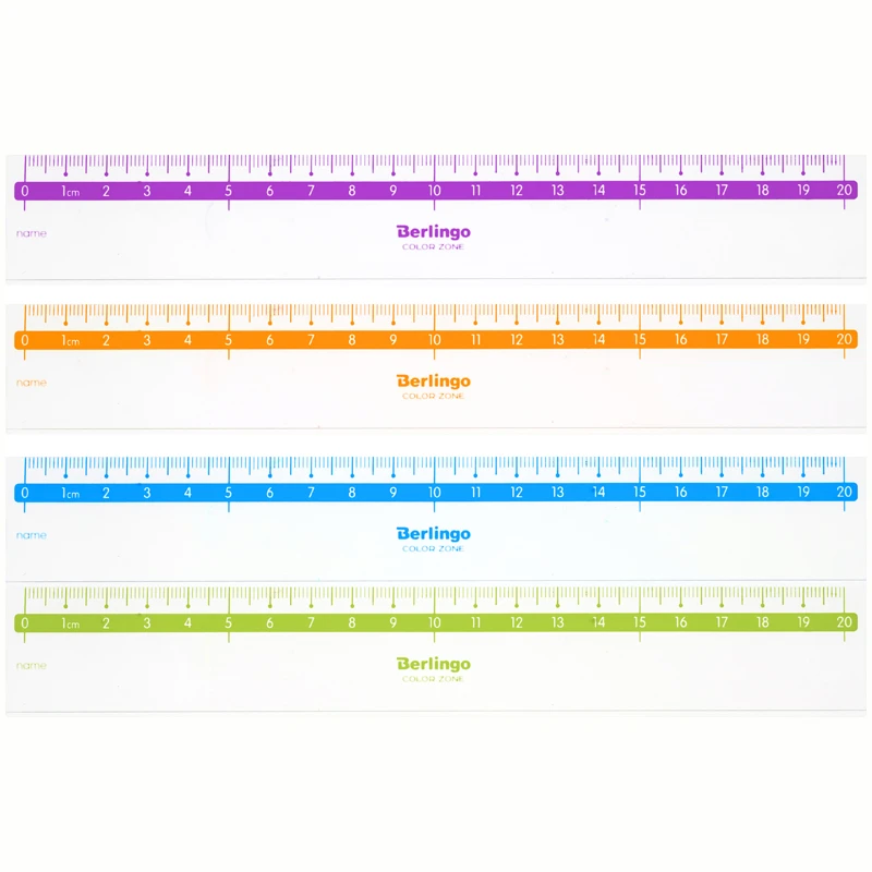 Линейка 20см Berlingo "Color Zone", прозрачная. PR_30120 Линейка 20см Berlingo "Color Zone", прозрачная. PR_30120