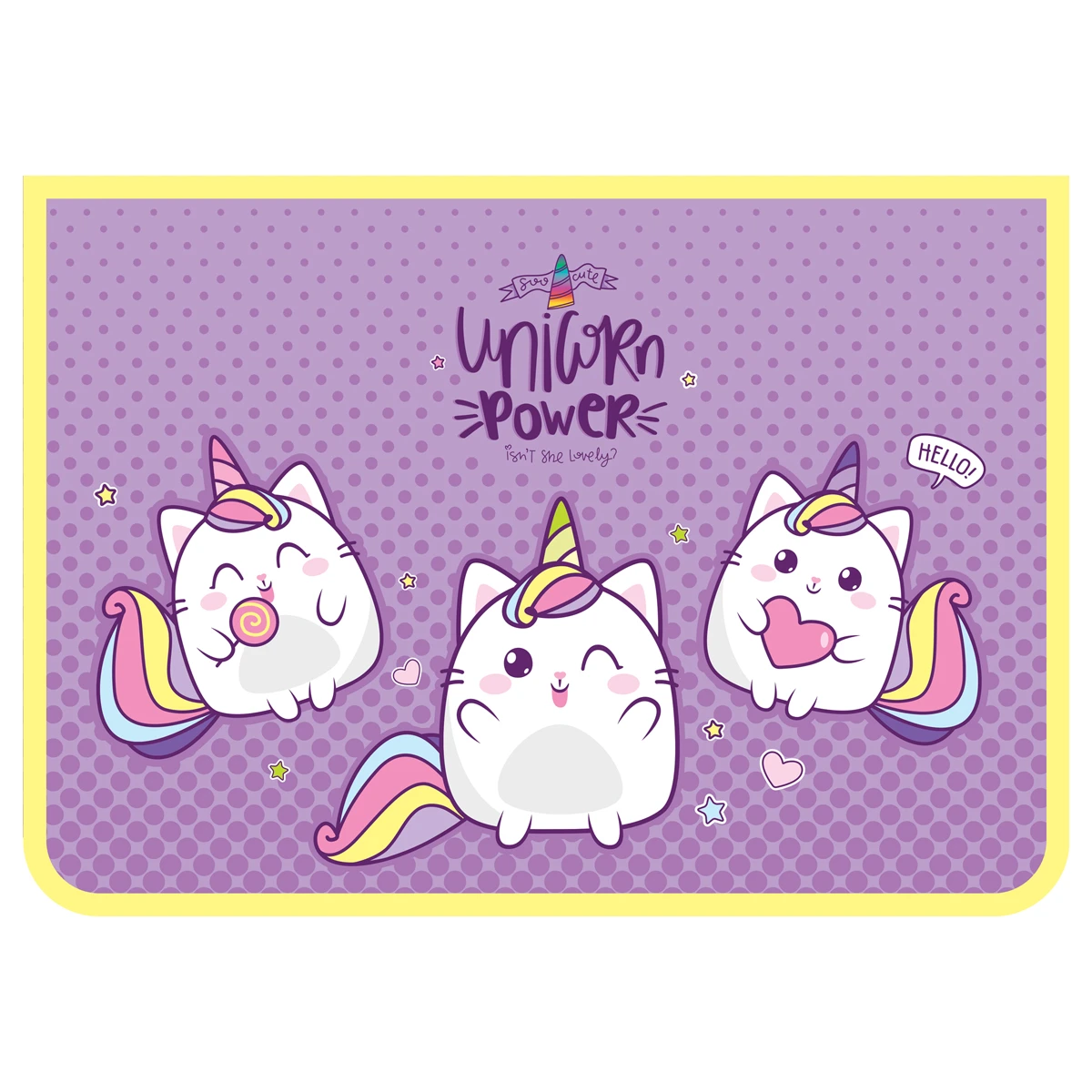 Папка для труда 2 отделения, А4, ArtSpace "Unicorn Power",