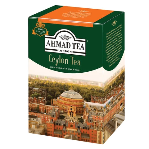 Чай AHMAD (Ахмад) "Ceylon Tea OP", черный листовой, картонная коробка, Чай AHMAD (Ахмад) "Ceylon Tea OP", черный листовой, картонная коробка,