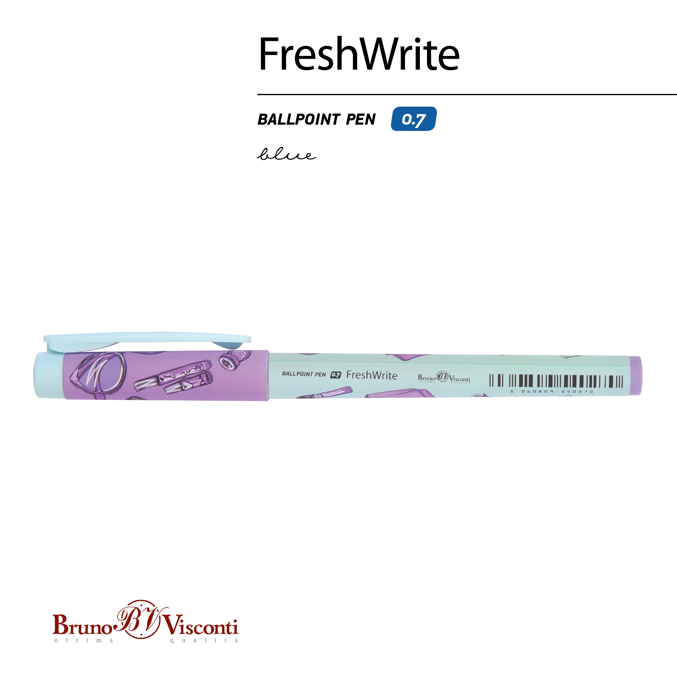 РУЧКА "FreshWrite. Life Style. Lilac dream" ШАРИКОВАЯ 0.7 ММ, СИНЯЯ РУЧКА "FreshWrite. Life Style. Lilac dream" ШАРИКОВАЯ 0.7 ММ, СИНЯЯ