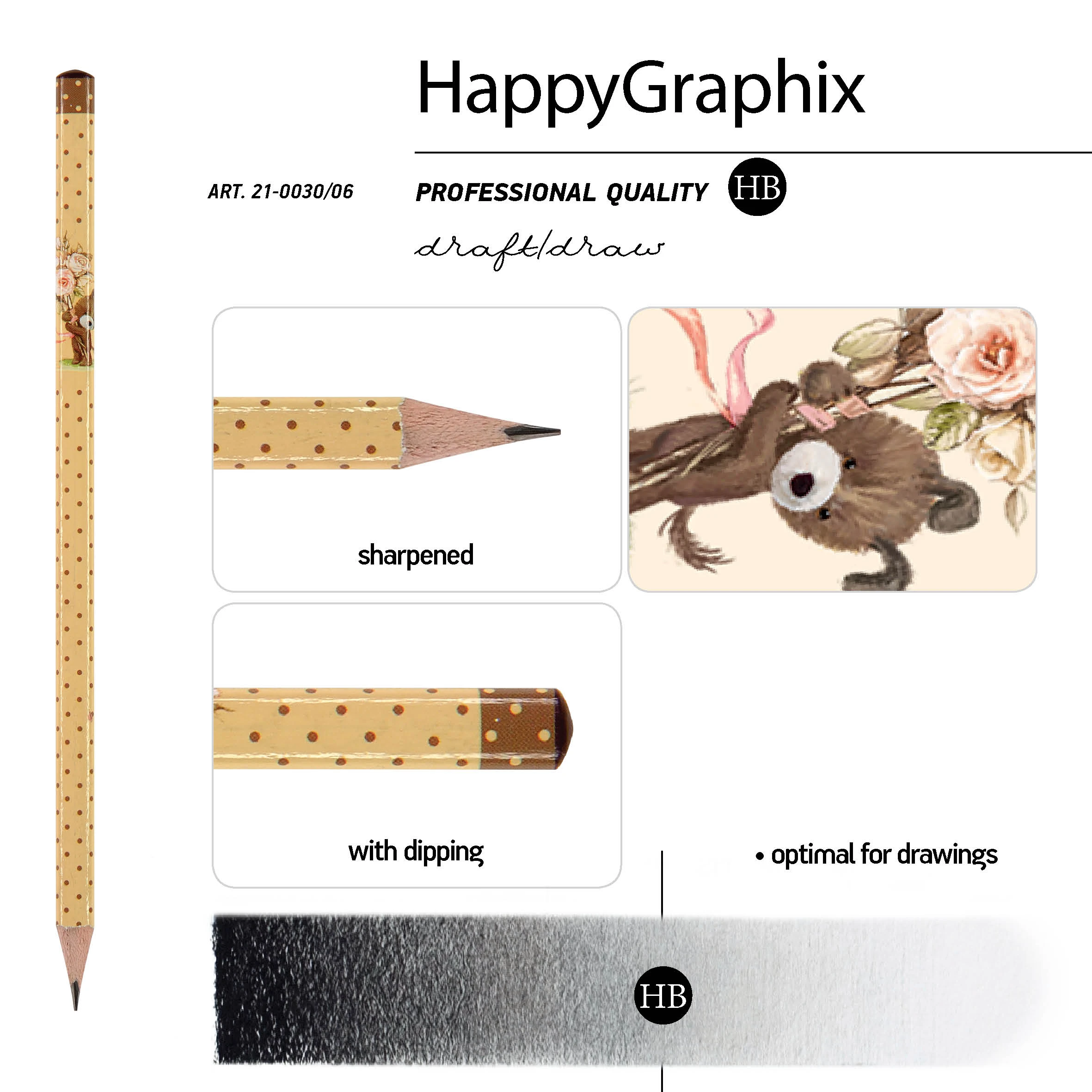КАРАНДАШ ЧЕРНОГРАФИТОВЫЙ "HappyGraphix" ЩЕНОК С БУКЕТОМ НВ КАРАНДАШ ЧЕРНОГРАФИТОВЫЙ "HappyGraphix" ЩЕНОК С БУКЕТОМ НВ