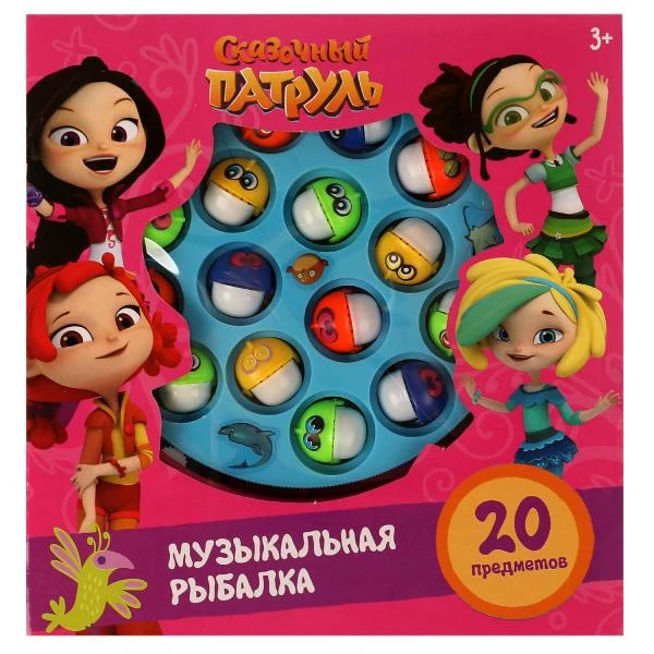 Игра рыбалка СКАЗОЧНЫЙ ПАТРУЛЬ звук, кор.18,5*19,5*4,4см. ИГРАЕМ ВМЕСТЕ
