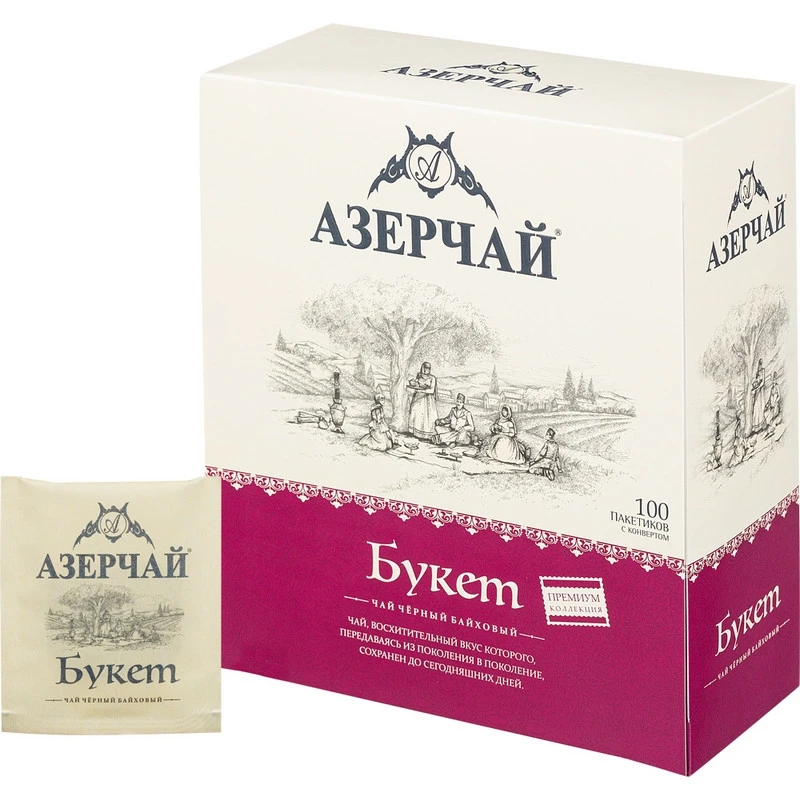 Чай Азерчай Premium Collection черн.байх с кон., 100 пакx1,6гр/уп 414122 Чай Азерчай Premium Collection черн.байх с кон., 100 пакx1,6гр/уп 414122