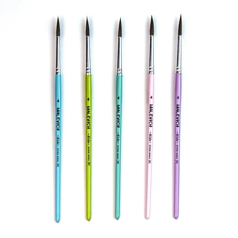 Кисть пони микс Малевичъ KIDS, круглая, №4 733104