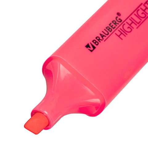 Текстовыделитель BRAUBERG "ORIGINAL NEON", РОЗОВЫЙ, линия письма 1-5 Текстовыделитель BRAUBERG "ORIGINAL NEON", РОЗОВЫЙ, линия письма 1-5