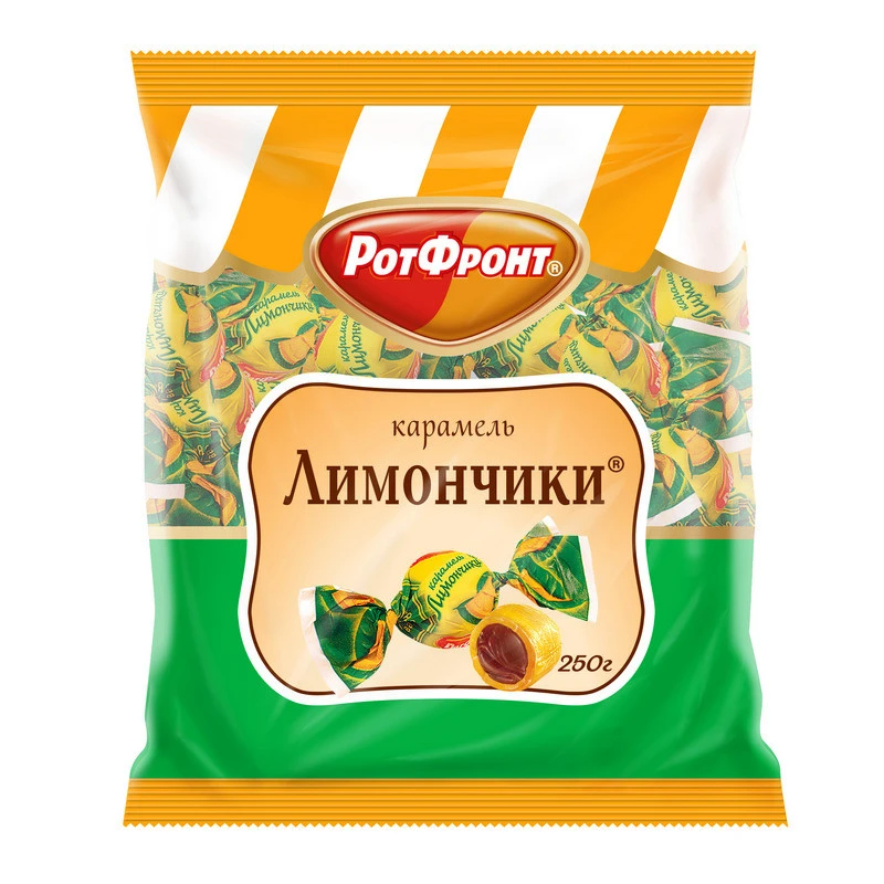 Конфеты Карамель Лимончики 250г Конфеты Карамель Лимончики 250г