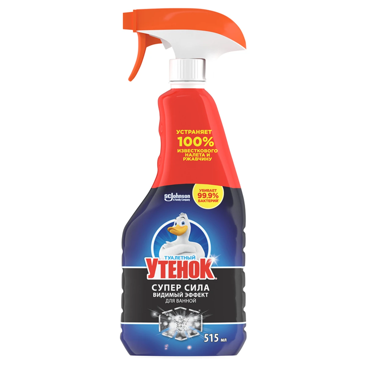 Чистящее средство спрей для ванной Туалетный утенок "Супер Сила. Видимый Чистящее средство спрей для ванной Туалетный утенок "Супер Сила. Видимый