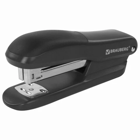 Степлер №24/6, 26/6 BRAUBERG "SX-39", до 25 листов, черный, 228590 Степлер №24/6, 26/6 BRAUBERG "SX-39", до 25 листов, черный, 228590