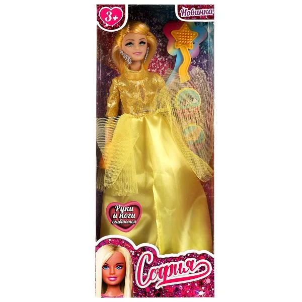 Кукла 29 см София, руки и ноги сгибаются, ресницы, маникюр, акс, кор КАРАПУЗ