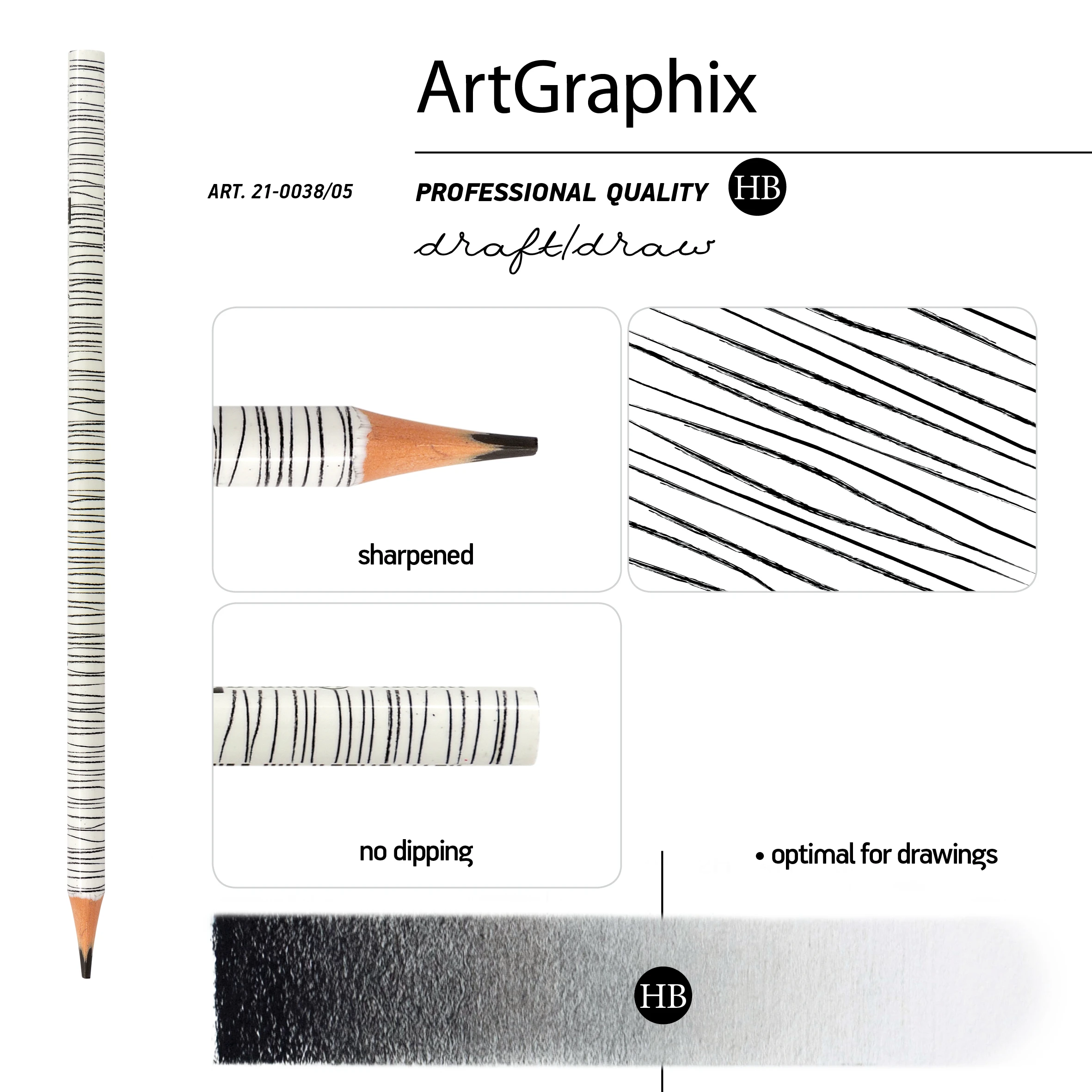 КАРАНДАШ ЧЕРНОГРАФИТОВЫЙ "ArtGraphix. Березки" НВ (пластиковый корпус) КАРАНДАШ ЧЕРНОГРАФИТОВЫЙ "ArtGraphix. Березки" НВ (пластиковый корпус)