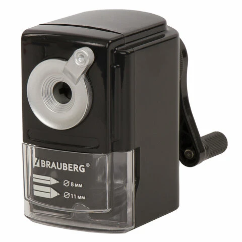 Точилка механическая BRAUBERG "STYLE", для ч/гр и цветных карандашей Точилка механическая BRAUBERG "STYLE", для ч/гр и цветных карандашей