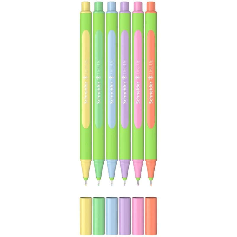 Набор капиллярных ручек Schneider "Line-Up Pastel" 06цв., 0,4мм, Набор капиллярных ручек Schneider "Line-Up Pastel" 06цв., 0,4мм,
