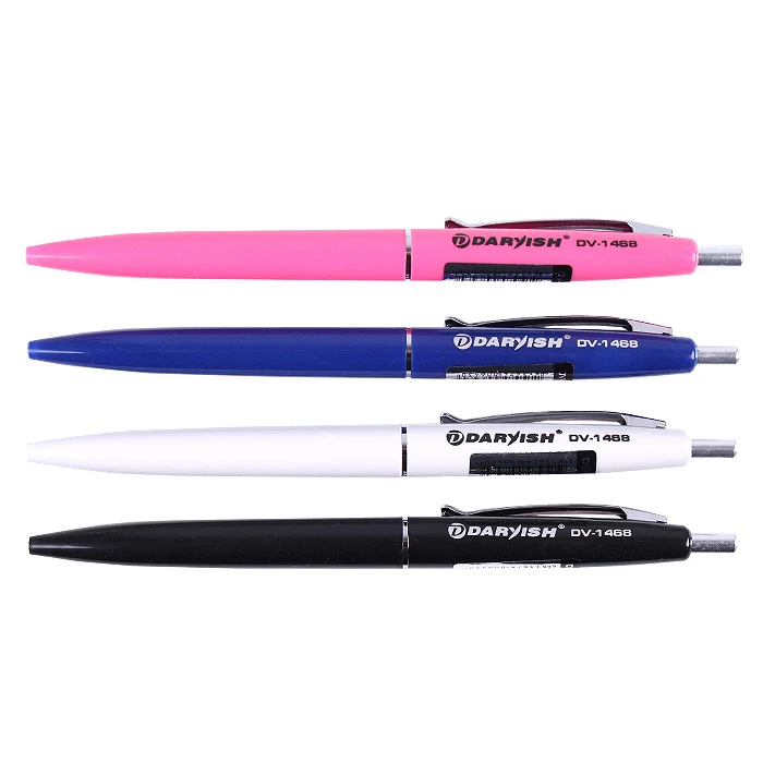 Ручка автоматическая син. "Darvish" корпус цветной ассорти