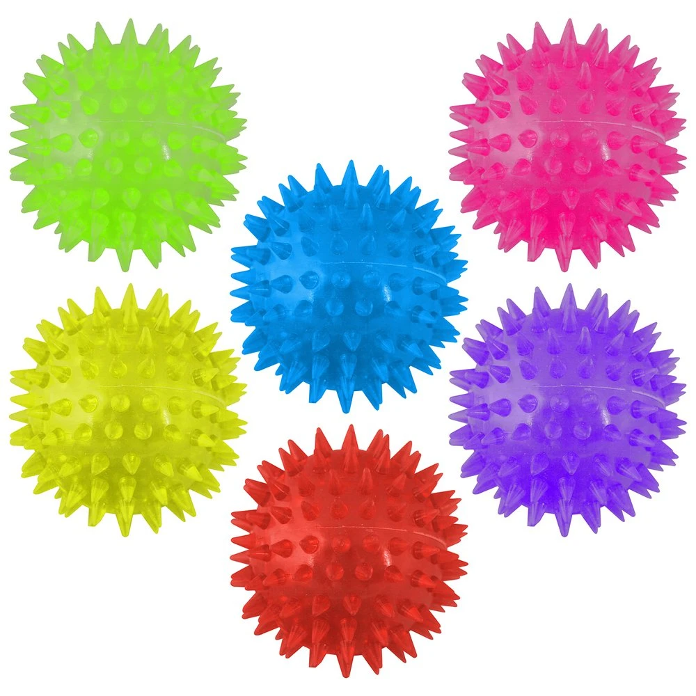 Игрушка для животных "Мячик-массажёр". Диаметр 7,5 см. 6 цветов