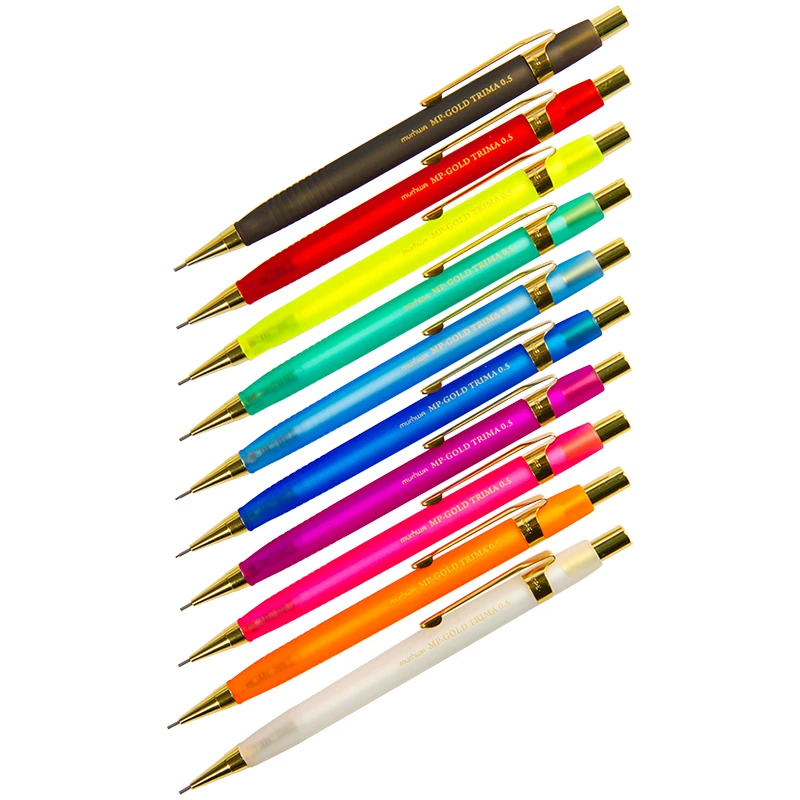Карандаш механический MunHwa "MP Gold Trima" 0,5мм, с ластиком, корпус