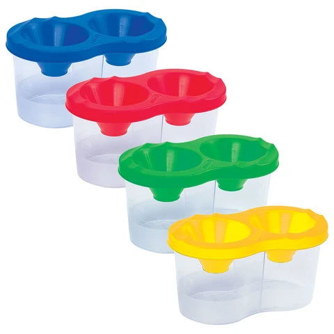 Стакан-непроливайка ПИФАГОР, двойной, ассорти, 191312 Стакан-непроливайка ПИФАГОР, двойной, ассорти, 191312