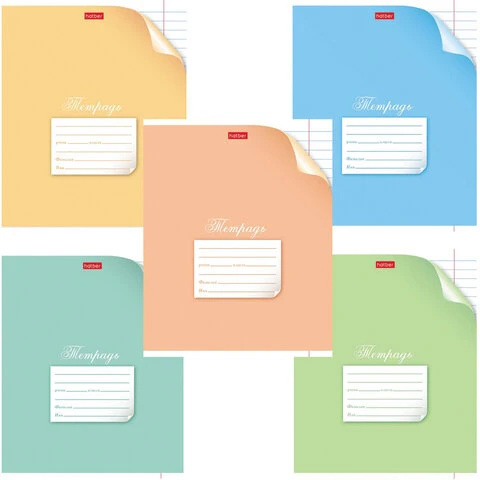 Тетрадь 12 л. HATBER линия, обложка картон, "С уголком", 12Т5В2 Тетрадь 12 л. HATBER линия, обложка картон, "С уголком", 12Т5В2