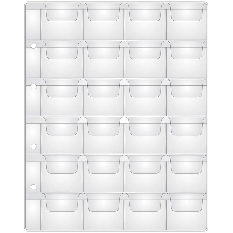 Лист для альбома "Optima" на 24 монеты 40*40: 215472 штр.: 