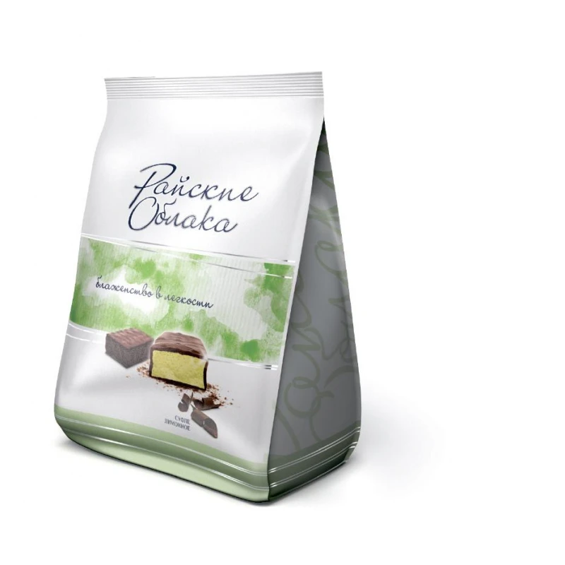 Конфеты шоколадные Райские облака суфле Лимонное, 200г. Конфеты шоколадные Райские облака суфле Лимонное, 200г.