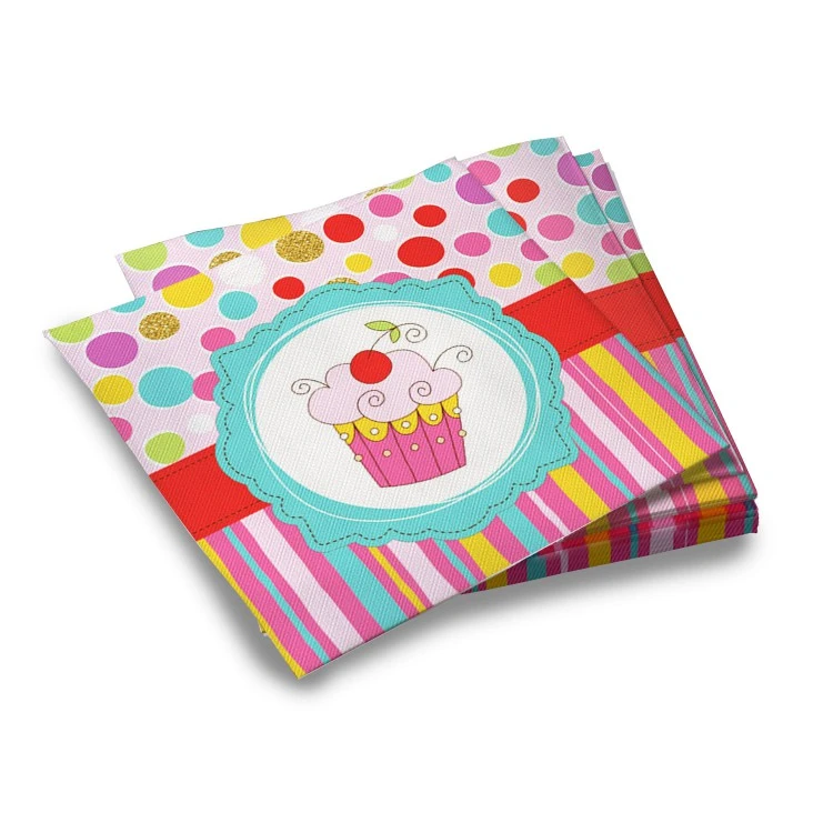 Салфетки бумажные трехслойные Тортик 33*33 см, 20 штук Салфетки бумажные трехслойные Тортик 33*33 см, 20 штук