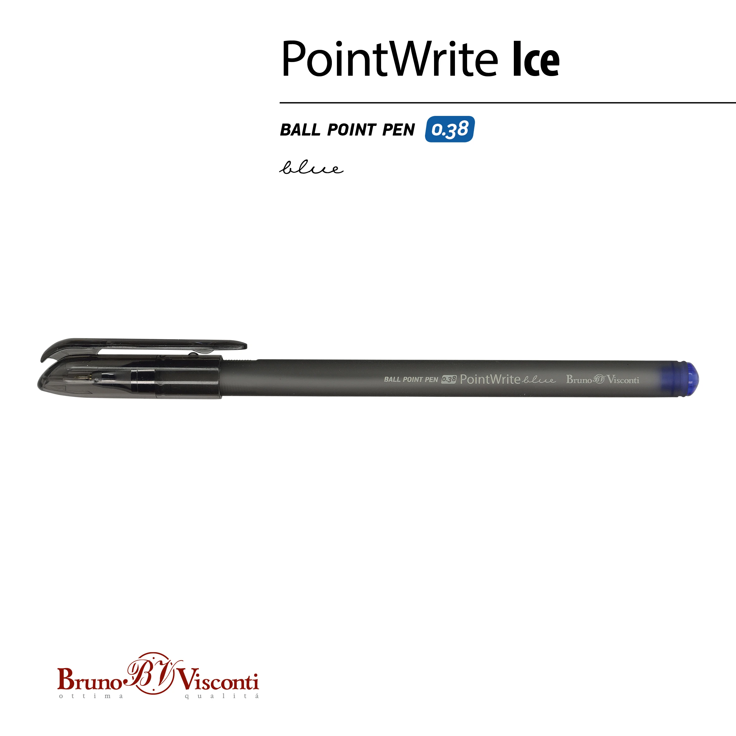 РУЧКА "PointWrite Ice" ШАРИКОВАЯ 0.38 ММ, СИНЯЯ РУЧКА "PointWrite Ice" ШАРИКОВАЯ 0.38 ММ, СИНЯЯ