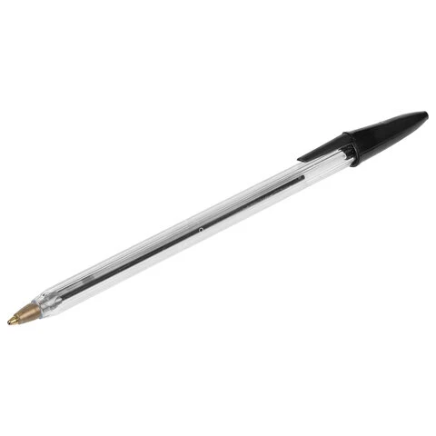 Ручка шариковая STAFF Basic Budget BP-02, письмо 500 м, ЧЕРНАЯ, длина корпуса Ручка шариковая STAFF Basic Budget BP-02, письмо 500 м, ЧЕРНАЯ, длина корпуса