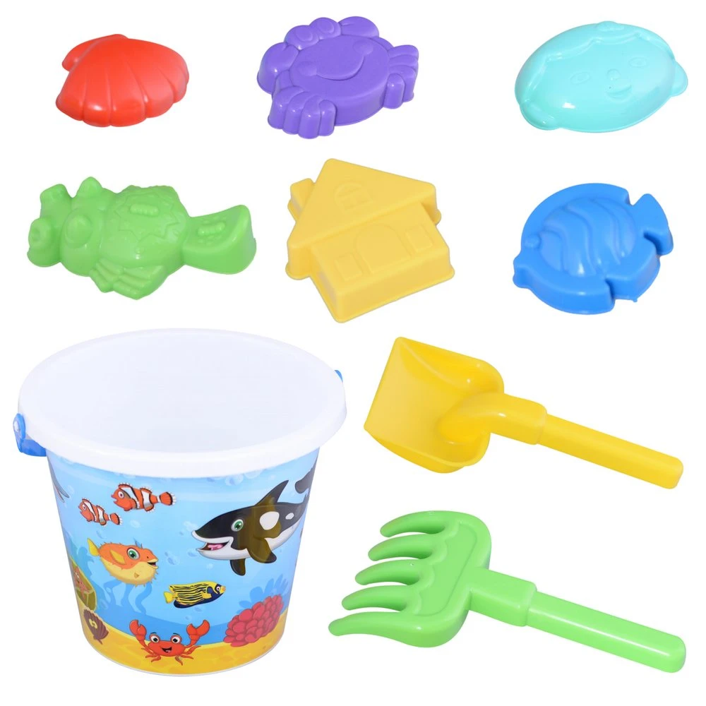 Набор для песочницы "9 предметов" (рыбки) Высота 17см. Набор для песочницы "9 предметов" (рыбки) Высота 17см.